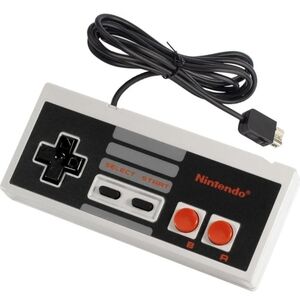 NES 10 ft Grey OG Analog Gamepad (1) Single Controller Nintendo (One Pack Only).